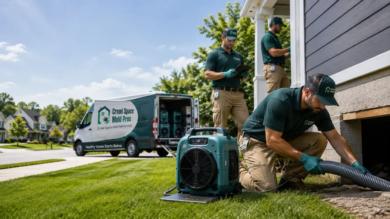Crawl Space Mold Removal in Milan, KS